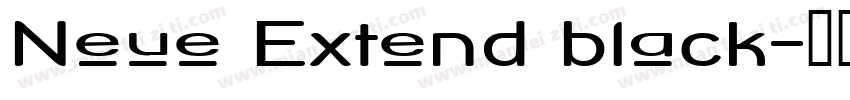Neue Extend black字体转换